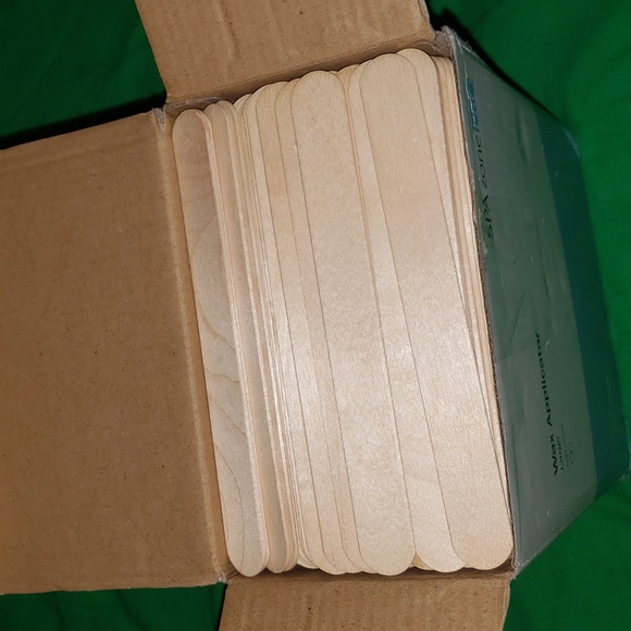Spa Zone Pro Large Wide Wood Wax Spatulas Applicator 6" x 3/4" 500 Pieces - Picture 2 of 3